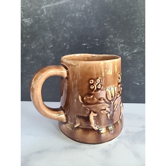 Vintage Brown Boho Coffee Mug - Picture 4 of 11